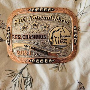 Montana Appaloosa National show Belt Buckle